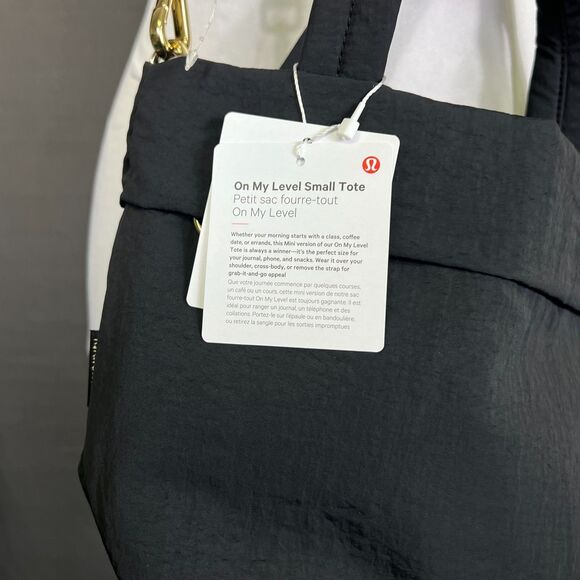 NWT Lululemon On My Level Crossbody Top Handle Tote Bag sm 5L Black - Picture 7 of 10